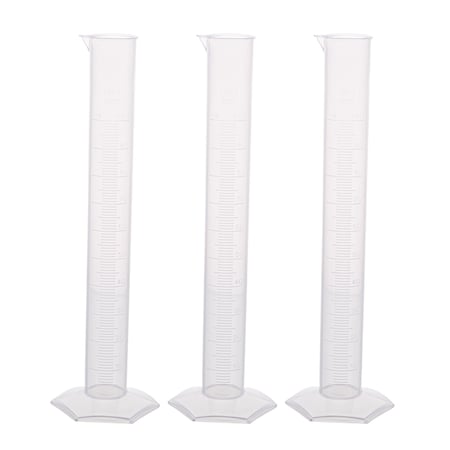Supertek Polypropylene Measuring Cylinder, Hexagonal Base, 1000ml, 3PK CH10815/10